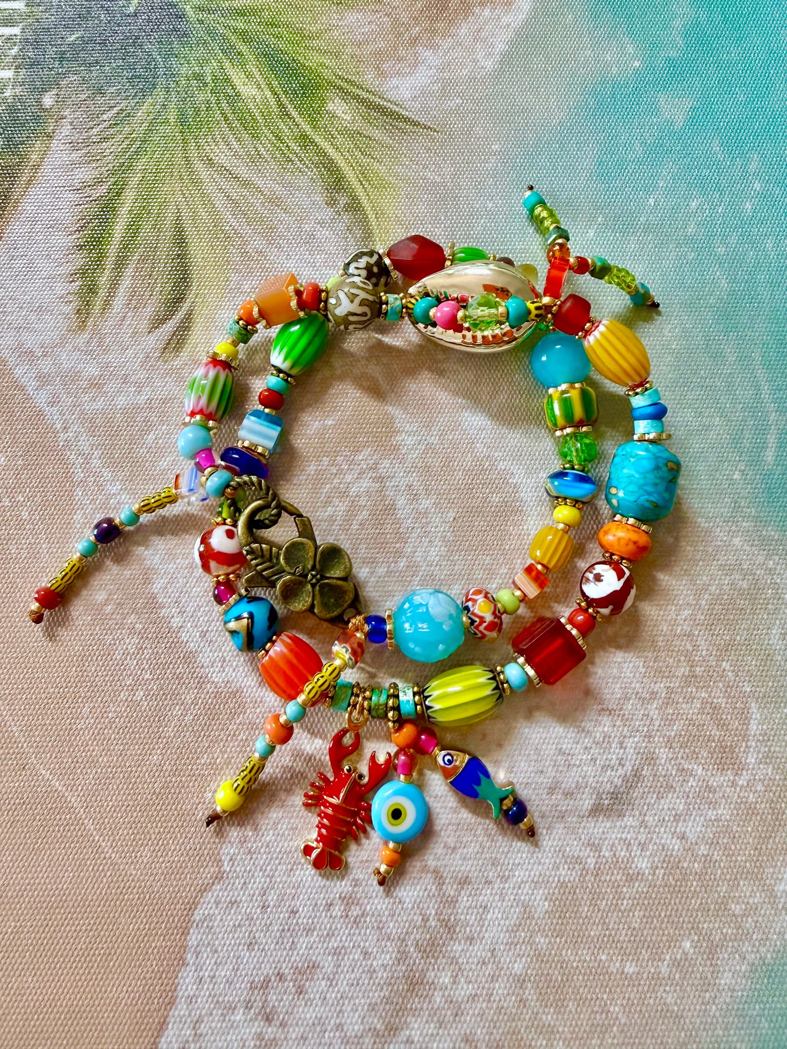 Colourful Coastal Charm Bracelet