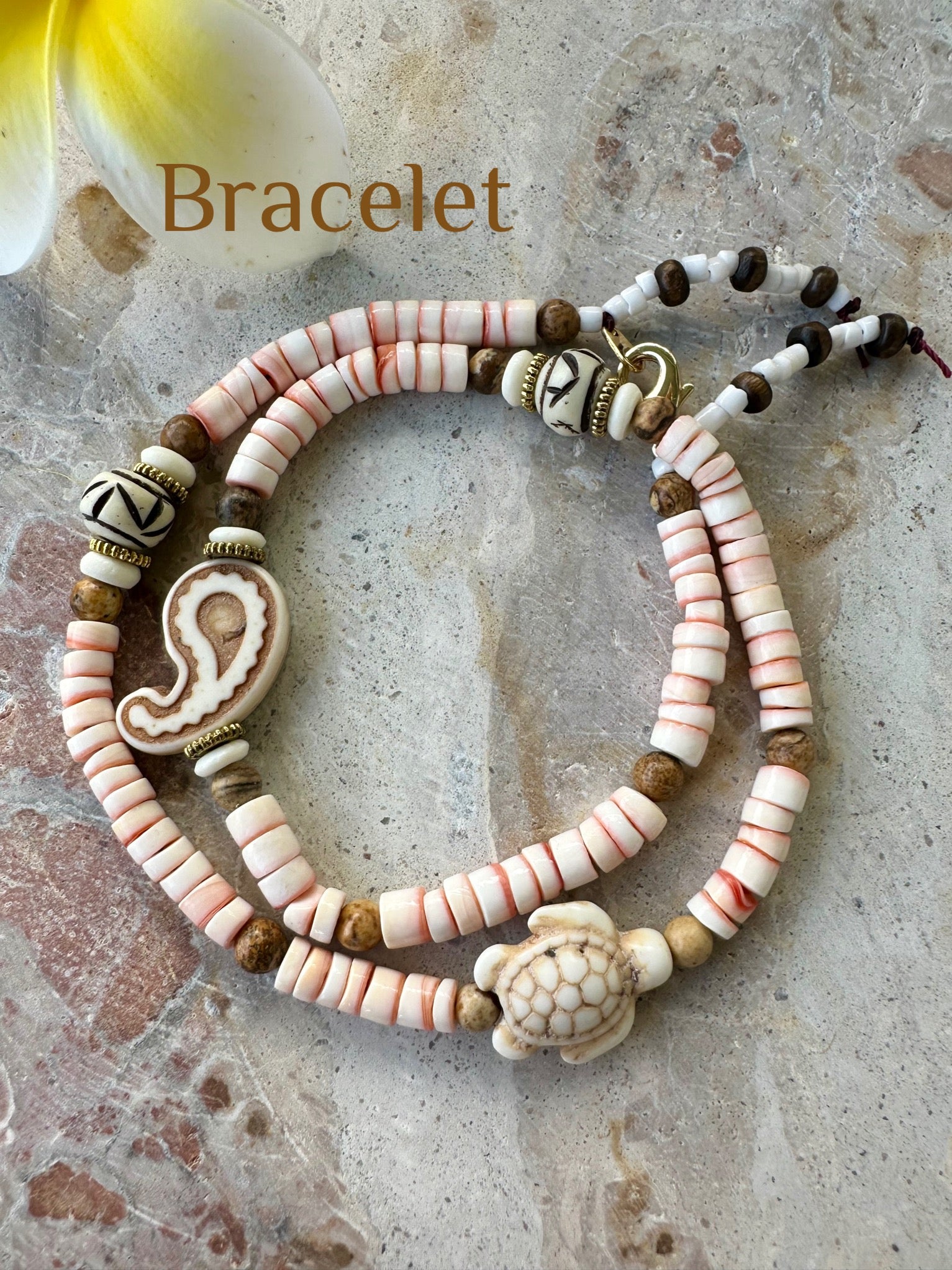 Beach Shell Wrap Bracelet