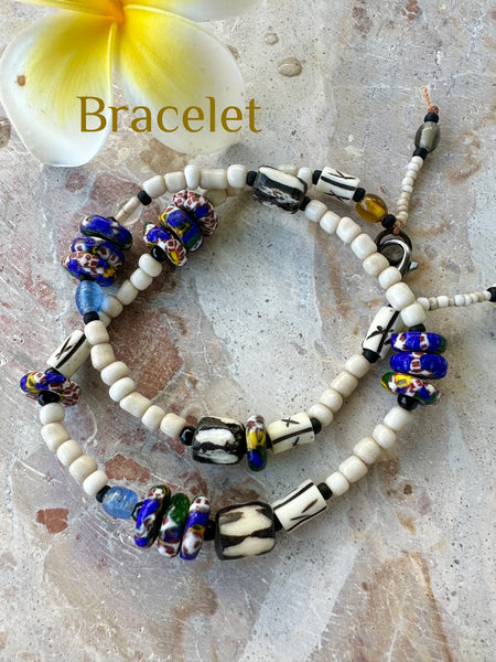 Trade Bead Boho Seed Bead Bracelet