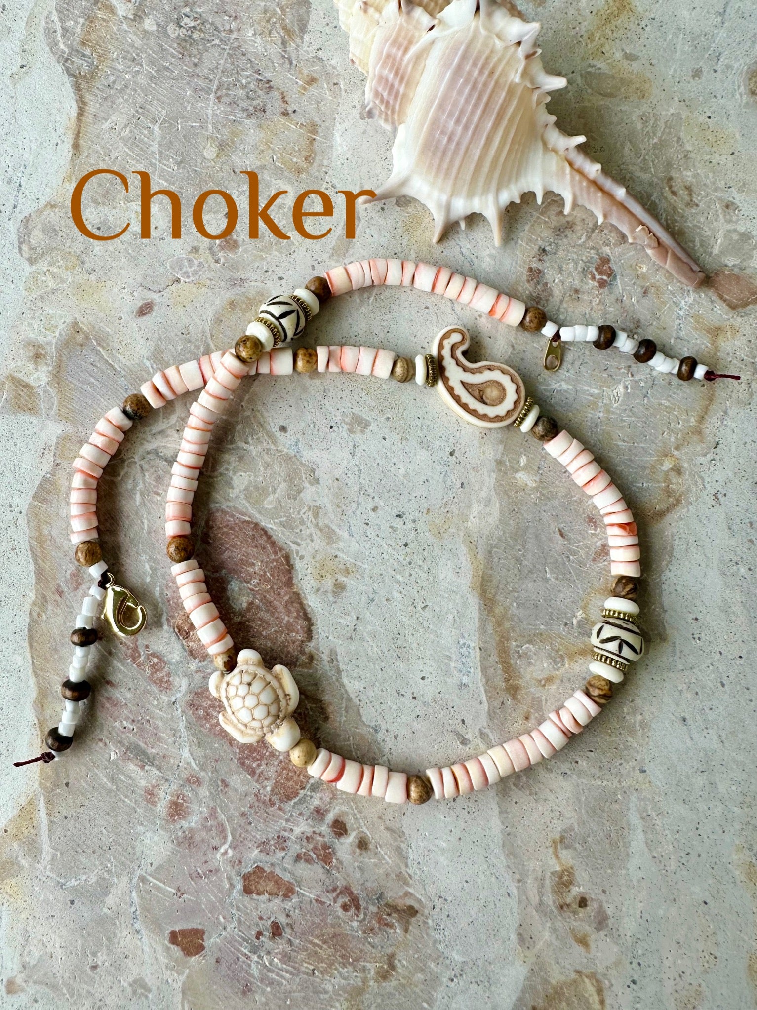 Beach Shell Wrap Bracelet