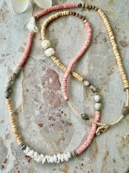 Puka Shell Beaded Necklace
