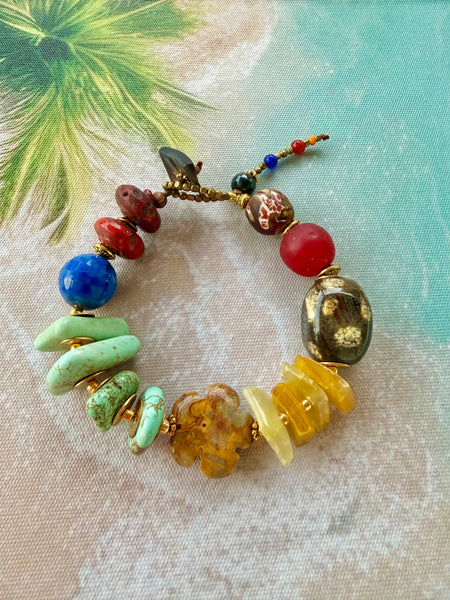 Bohemian Turquoise Stone Bracelet
