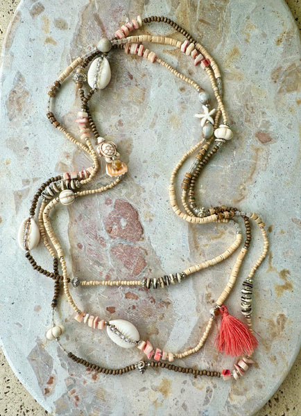 Cowrie Shell Island Necklace