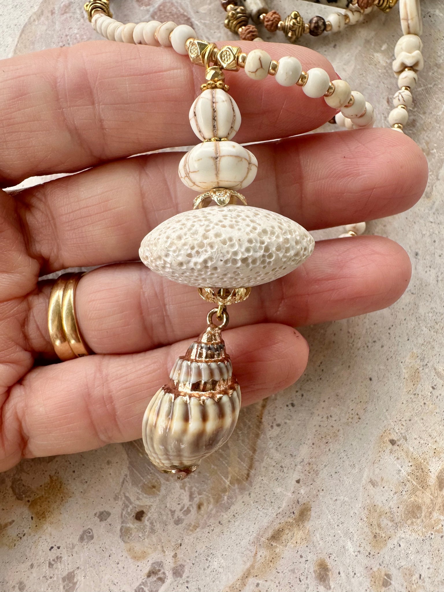 Beachie Boho Shell Necklace