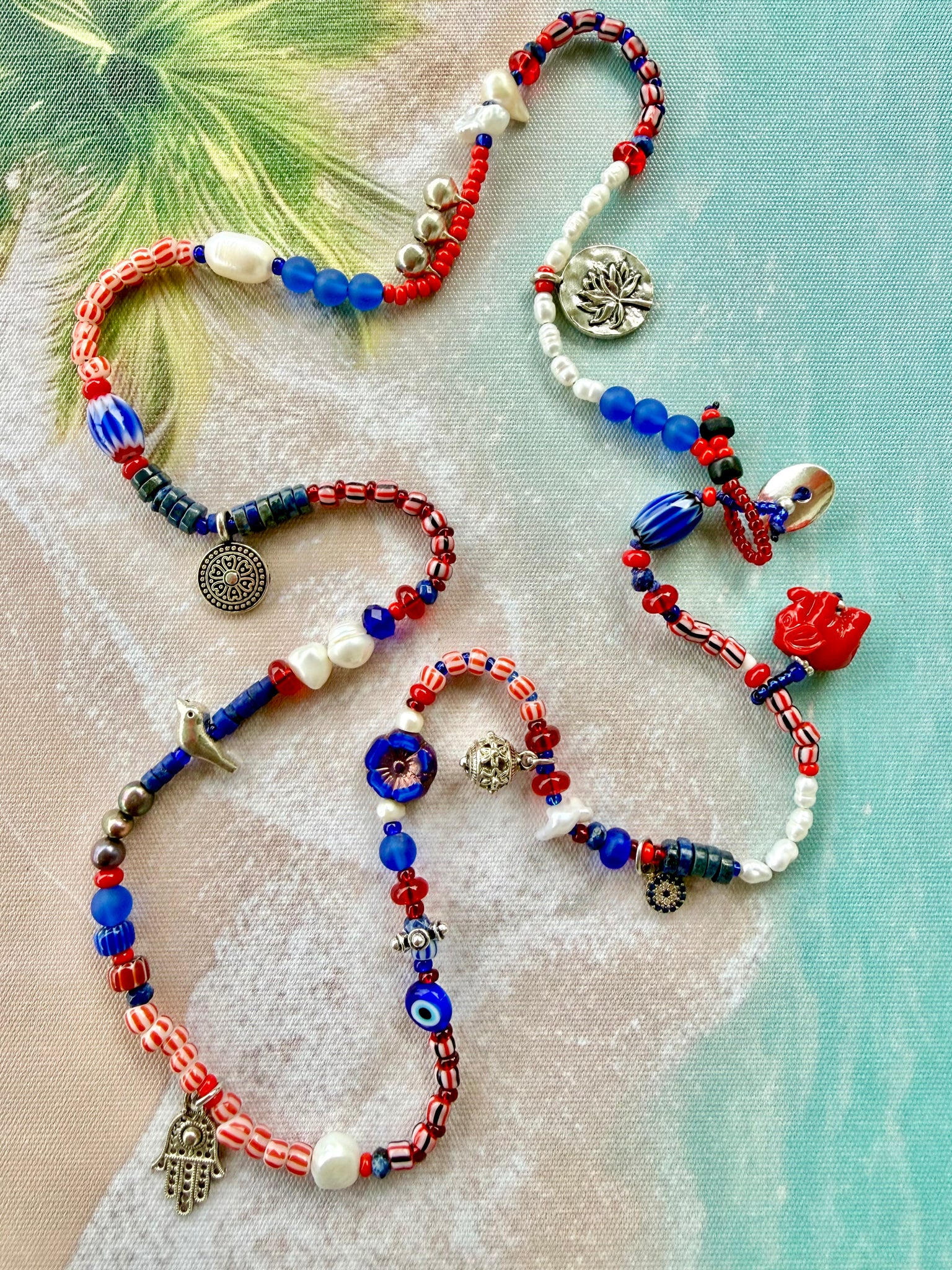 Charm Seaside Beaded Bracelet