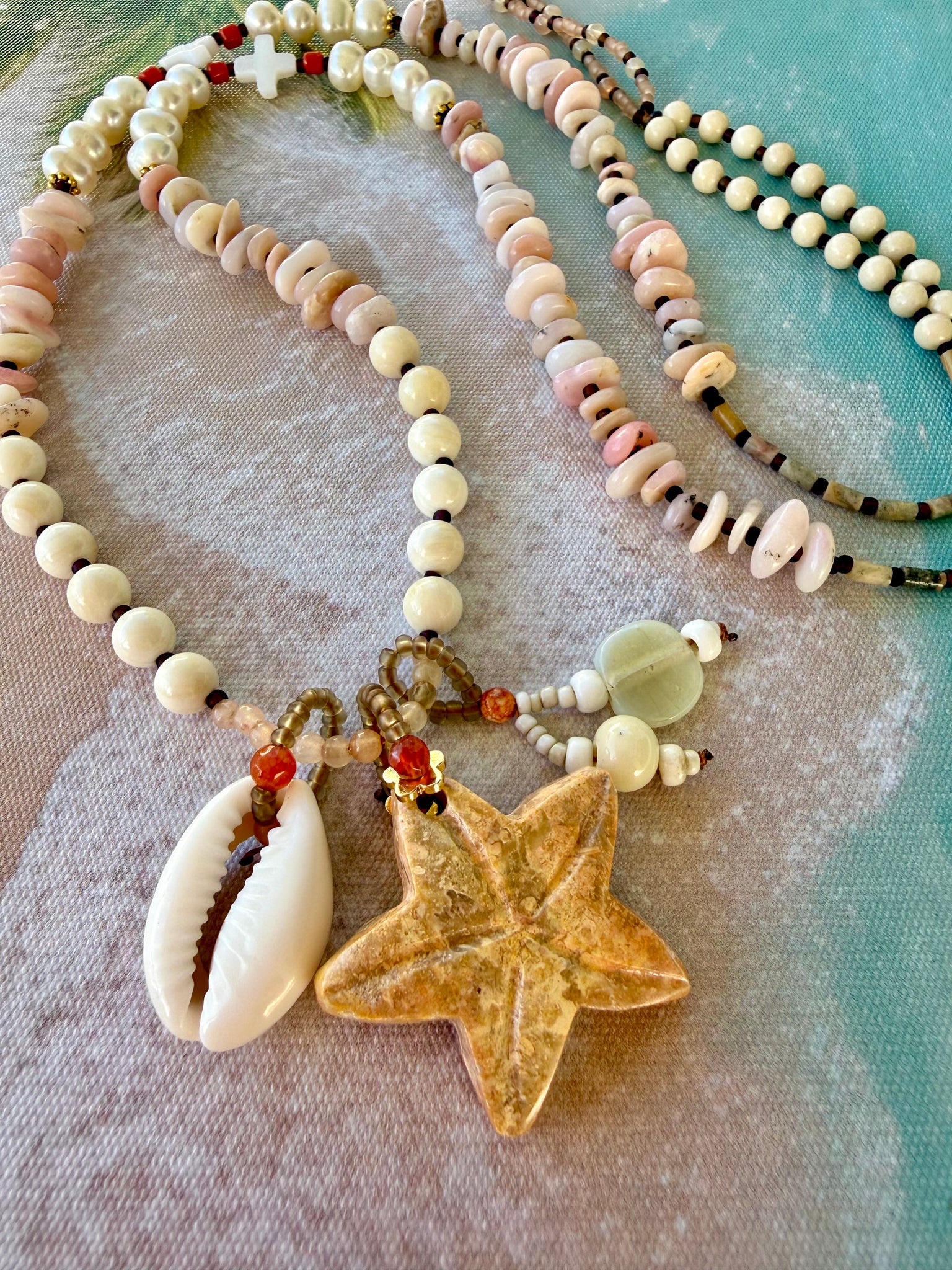 Island Starfish Shell Necklace
