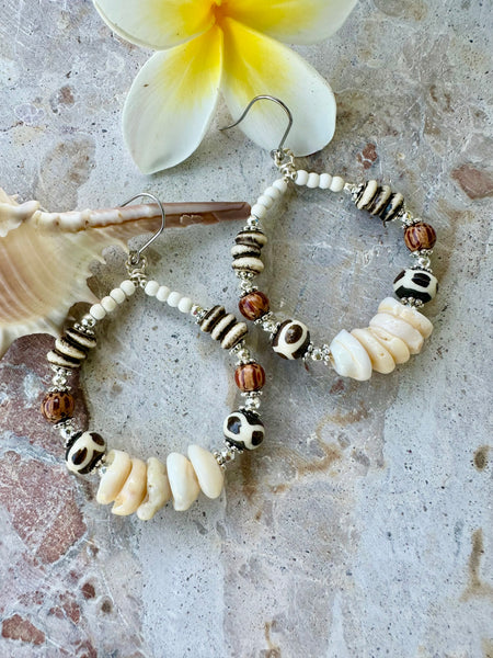 Boho Pukka Shell Earrings