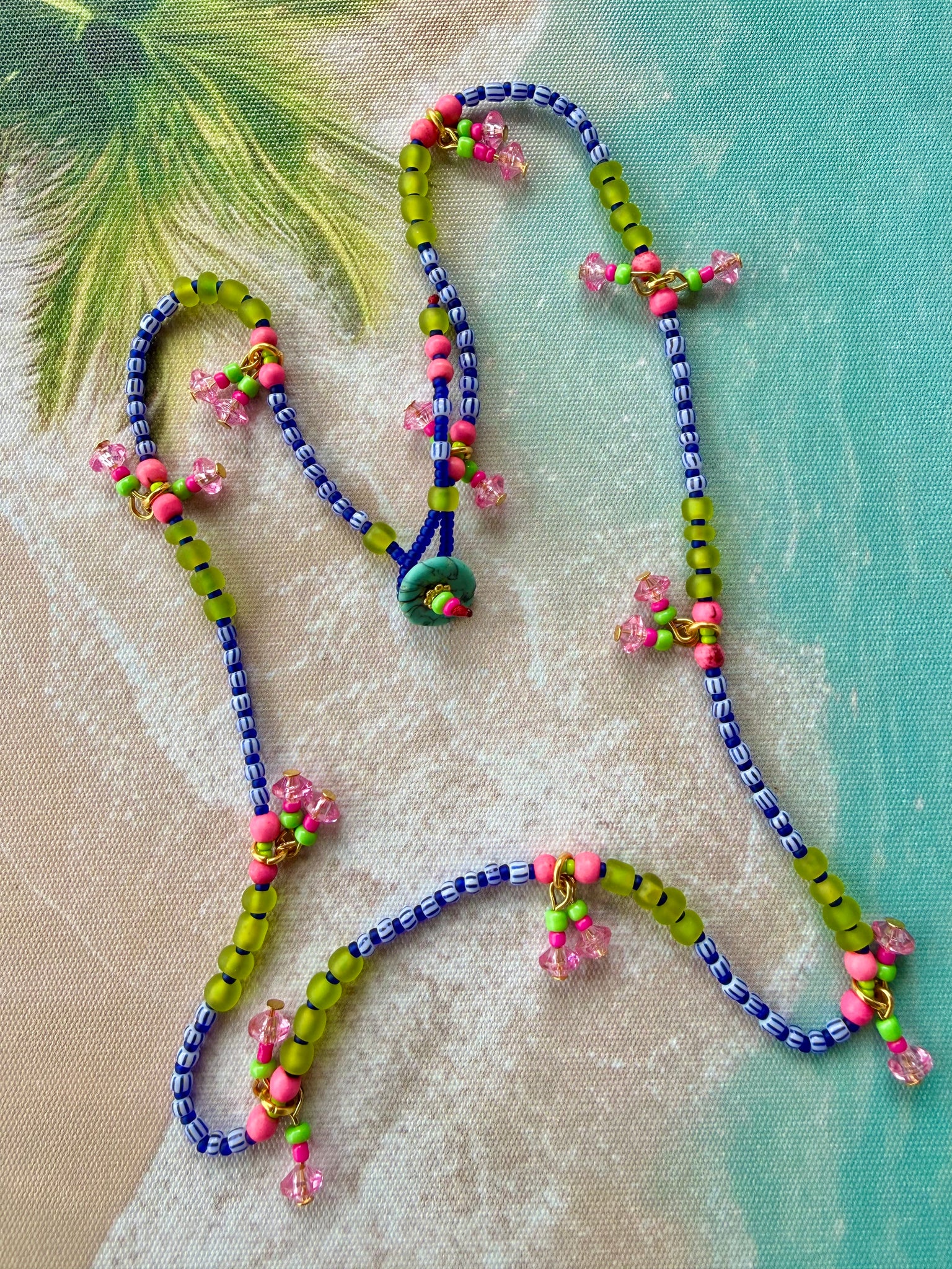 Boho Seed Bead Charm Wrap Bracelet