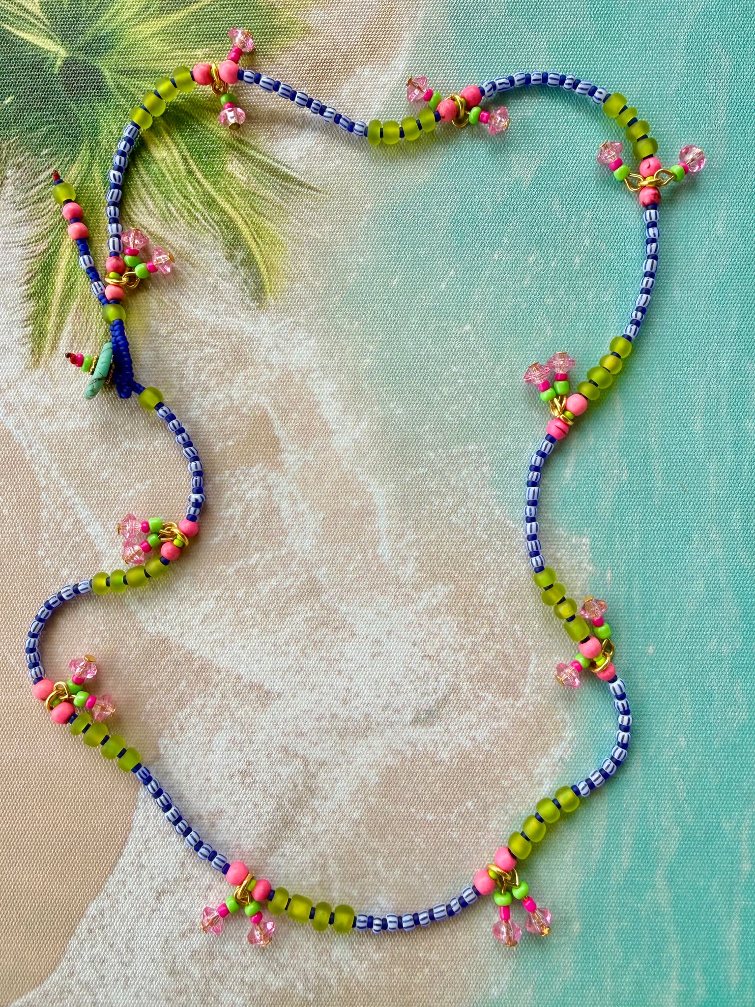Boho Seed Bead Charm Wrap Bracelet