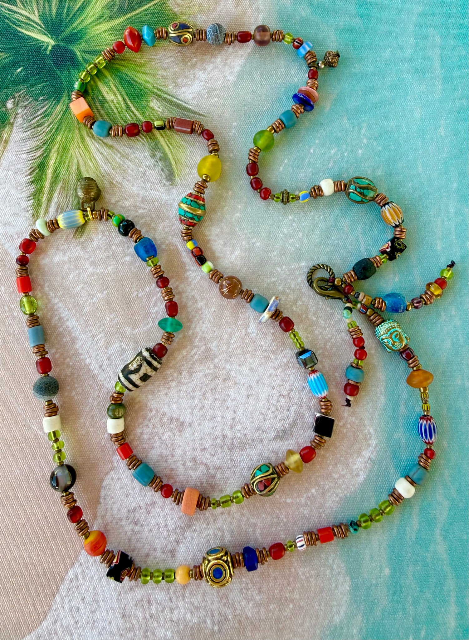 Artisan Tibetan Vintage Wrap Bracelet - Necklace