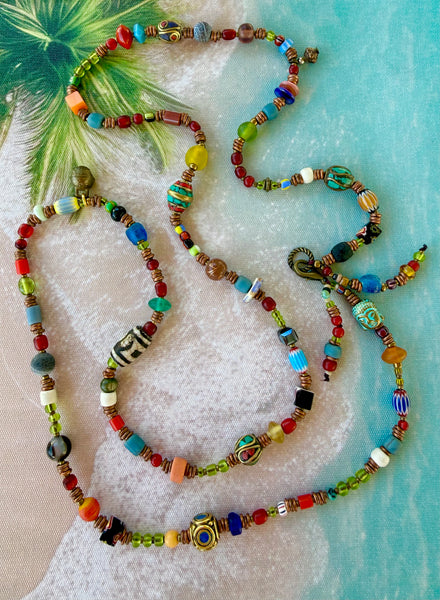 Artisan Tibetan Vintage Wrap Bracelet - Necklace