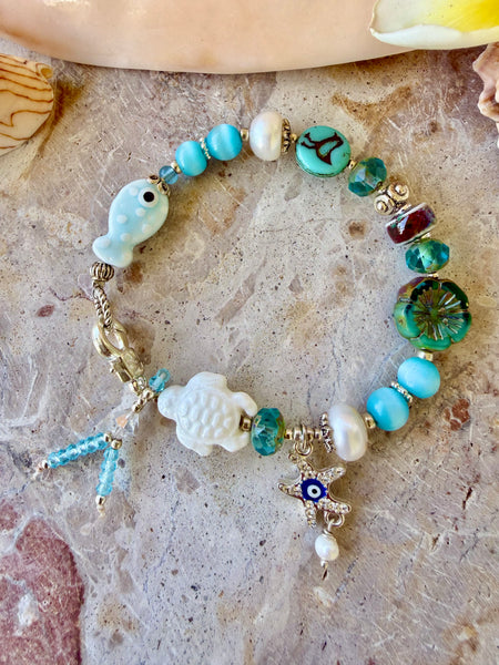Coastal Blue Island Bracelet