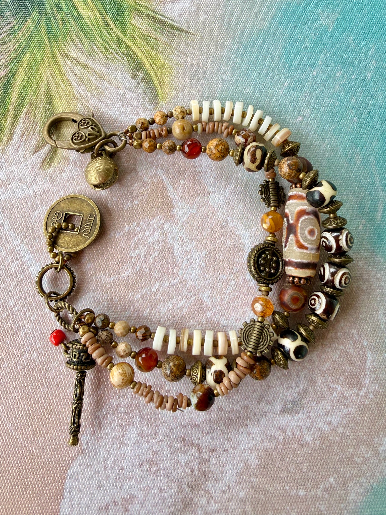 Tribal Bohemian Beaded Bracelet