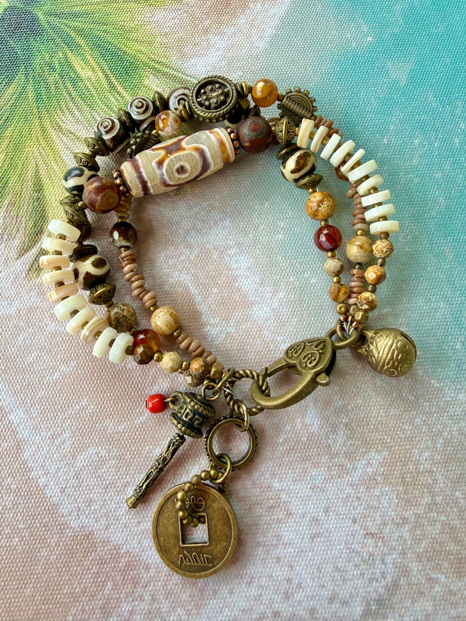 Tribal Bohemian Beaded Bracelet