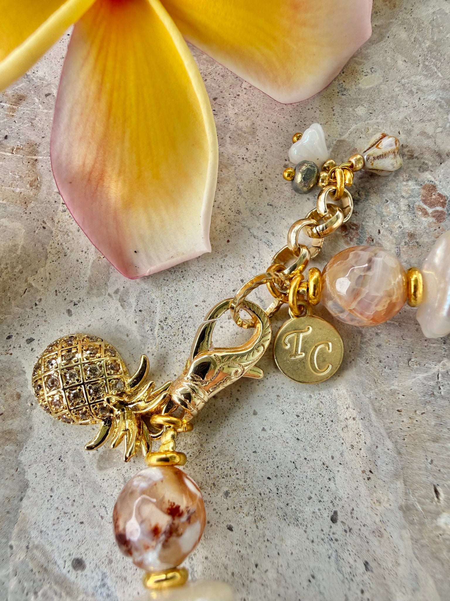 Sunshine Moon Freshwater Pearl Bracelet