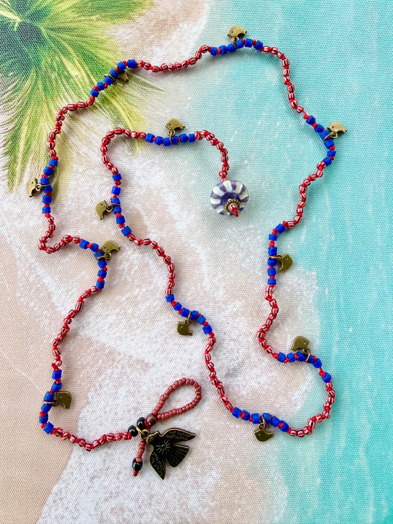 African Seed Bead Wrap Bracelet