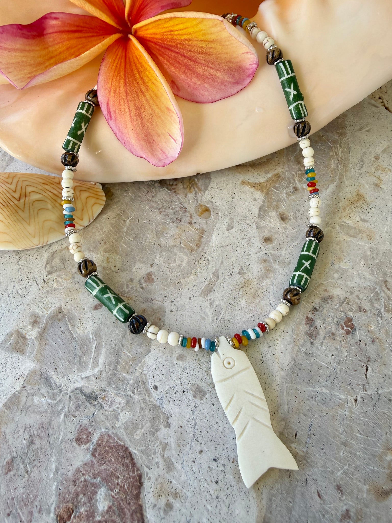 Bali Tribal Fish Necklace
