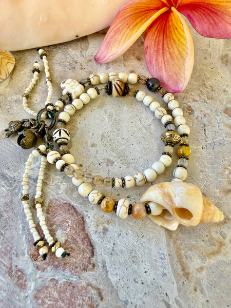 Sand Dunes Shell Wrap Bracelet