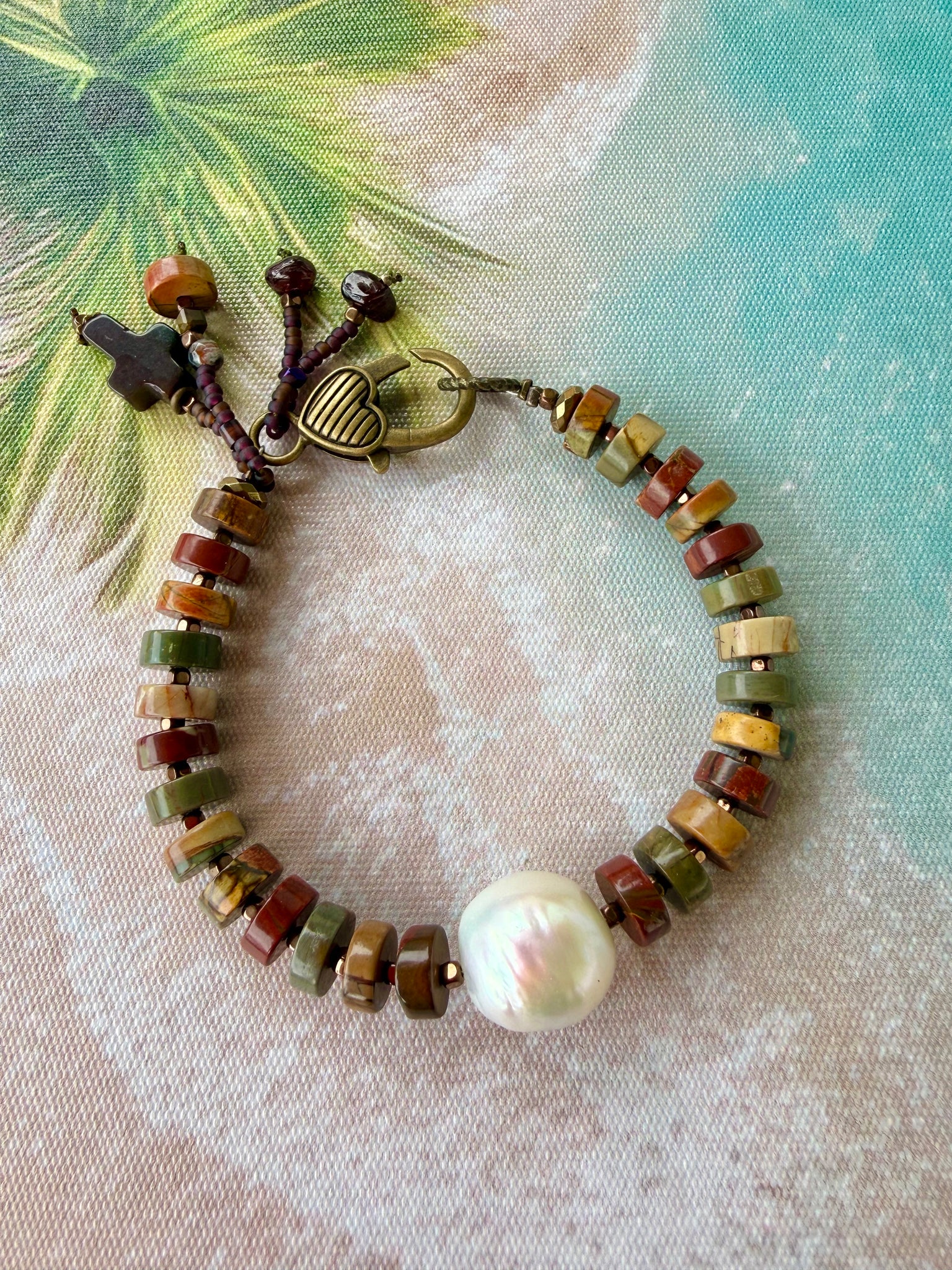 Earthy Tribal Stone Bracelet