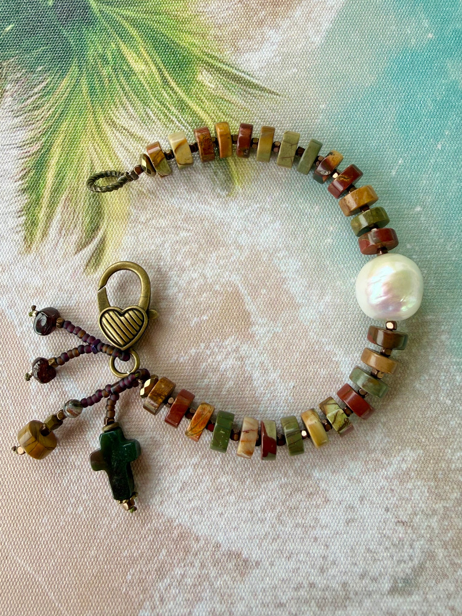 Earthy Tribal Stone Bracelet
