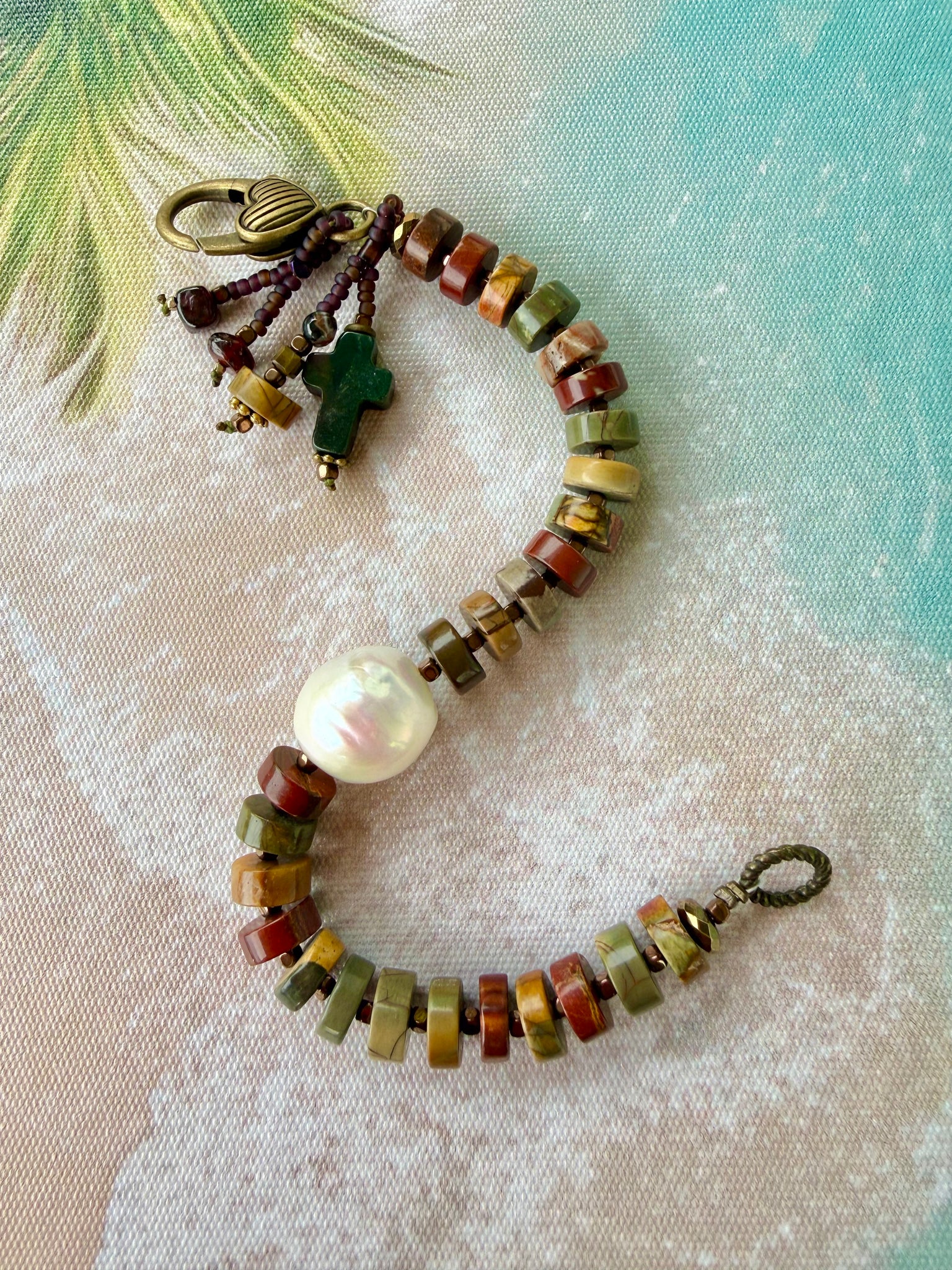 Earthy Tribal Stone Bracelet