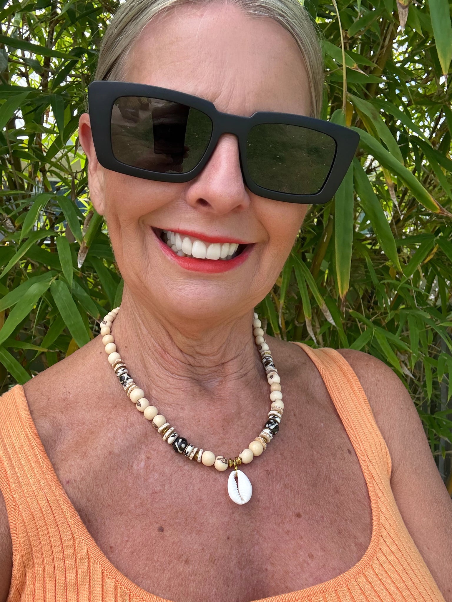 African Island Cowrie Shell Necklace