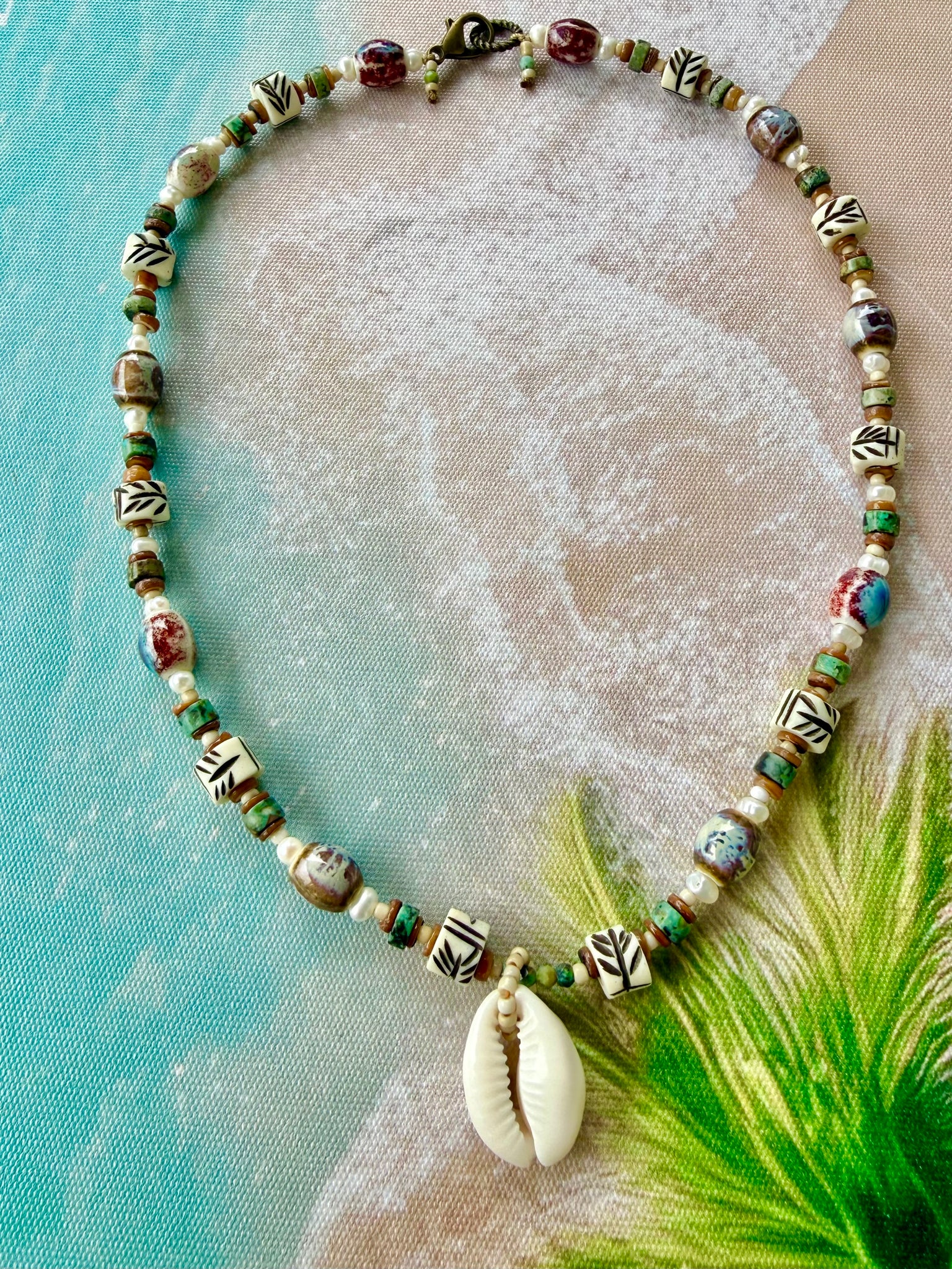 Cowrie Surf Shell Necklace