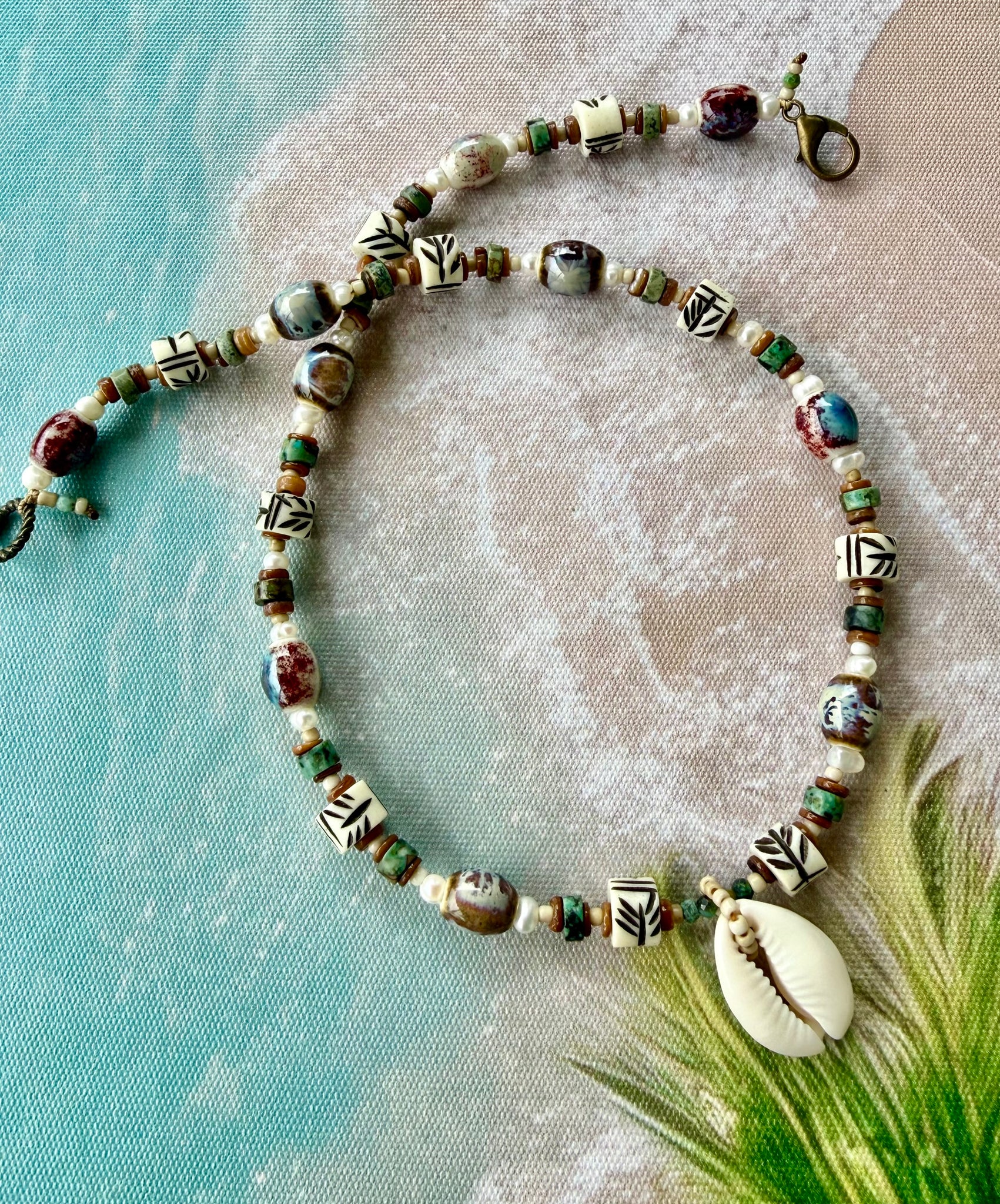 Cowrie Surf Shell Necklace