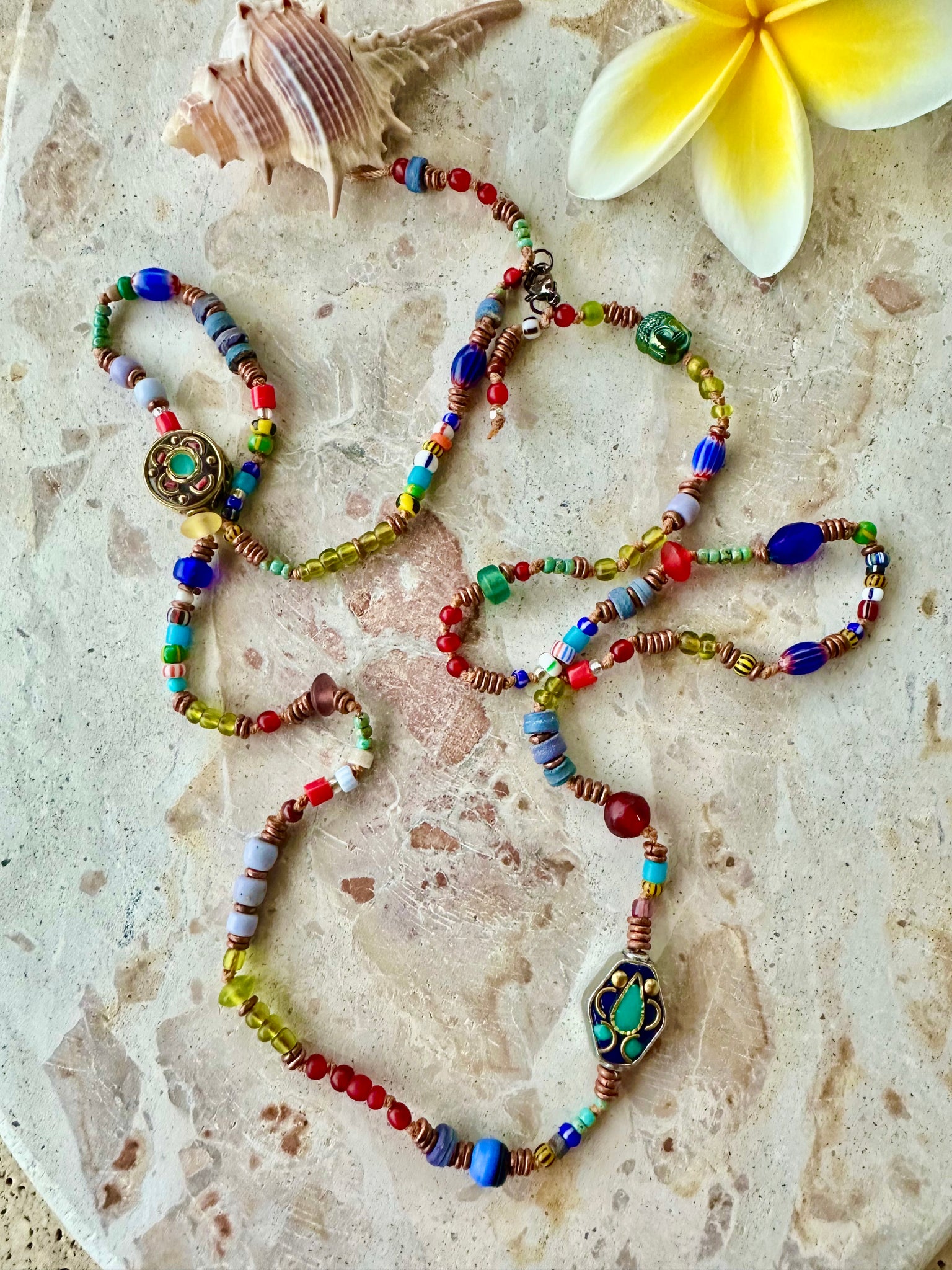 Vintage Tibetan Seed Bead Necklace