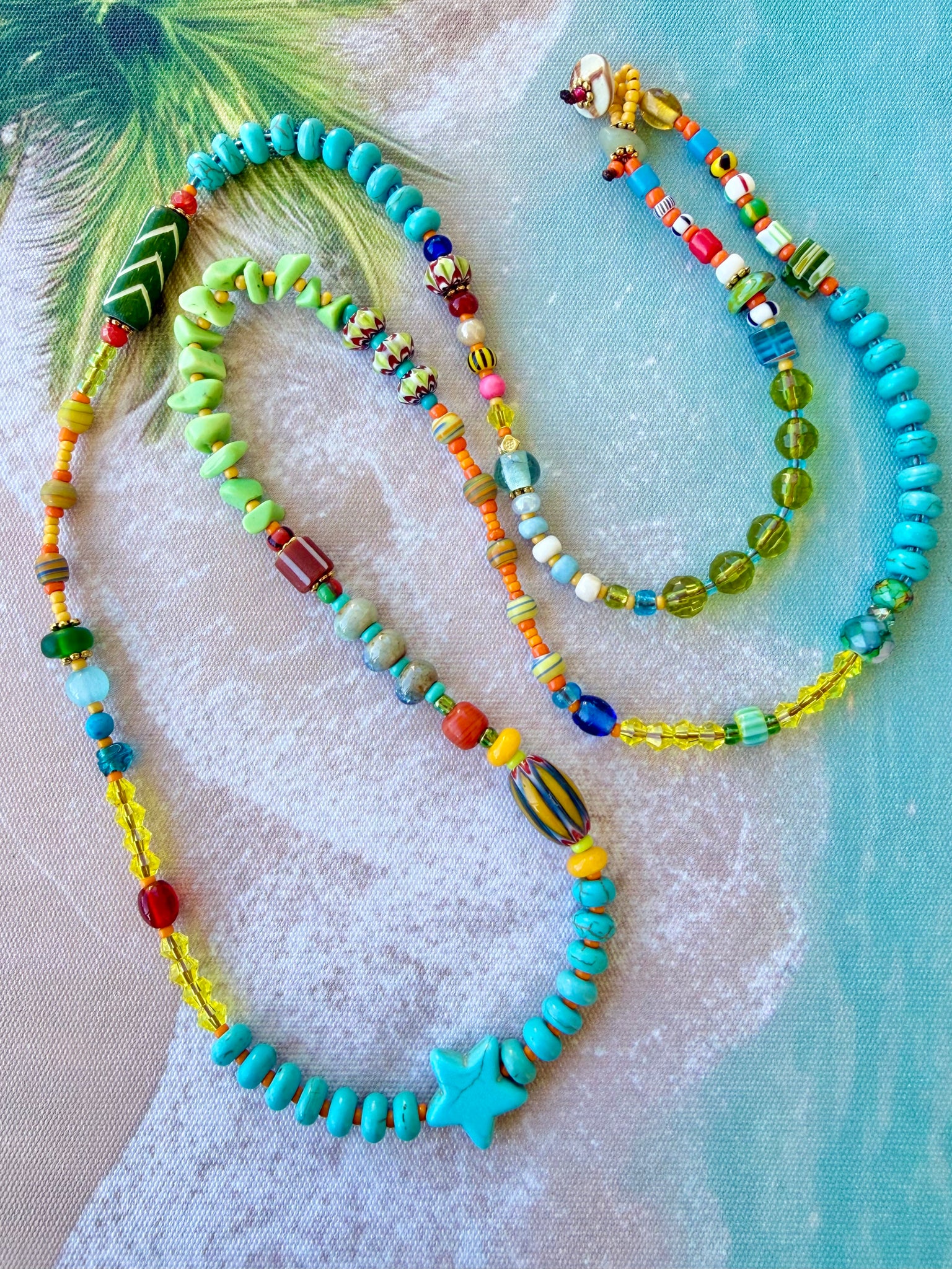 Free-Spirited Coloured Coastal Necklace