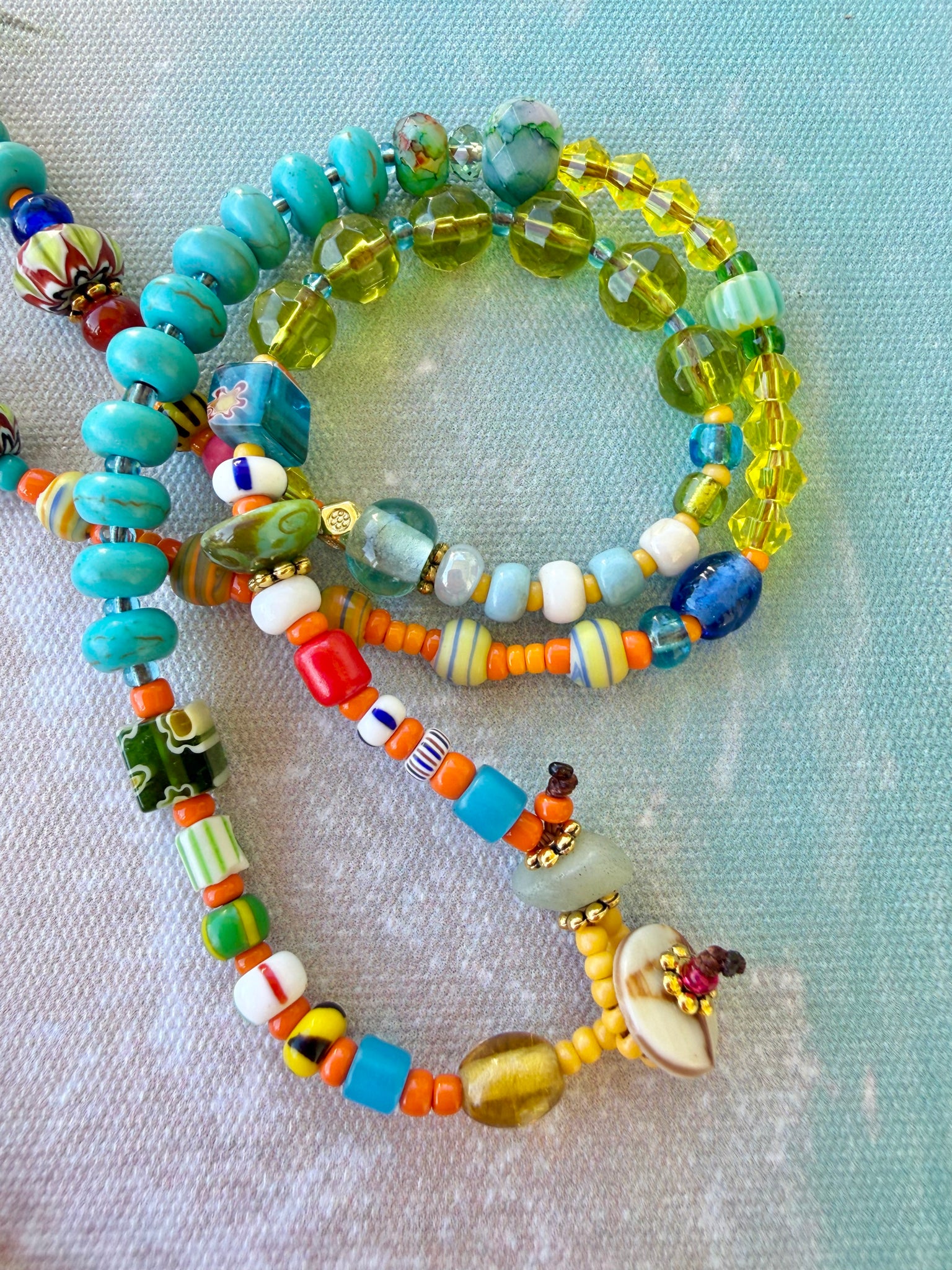 Free-Spirited Coloured Coastal Necklace