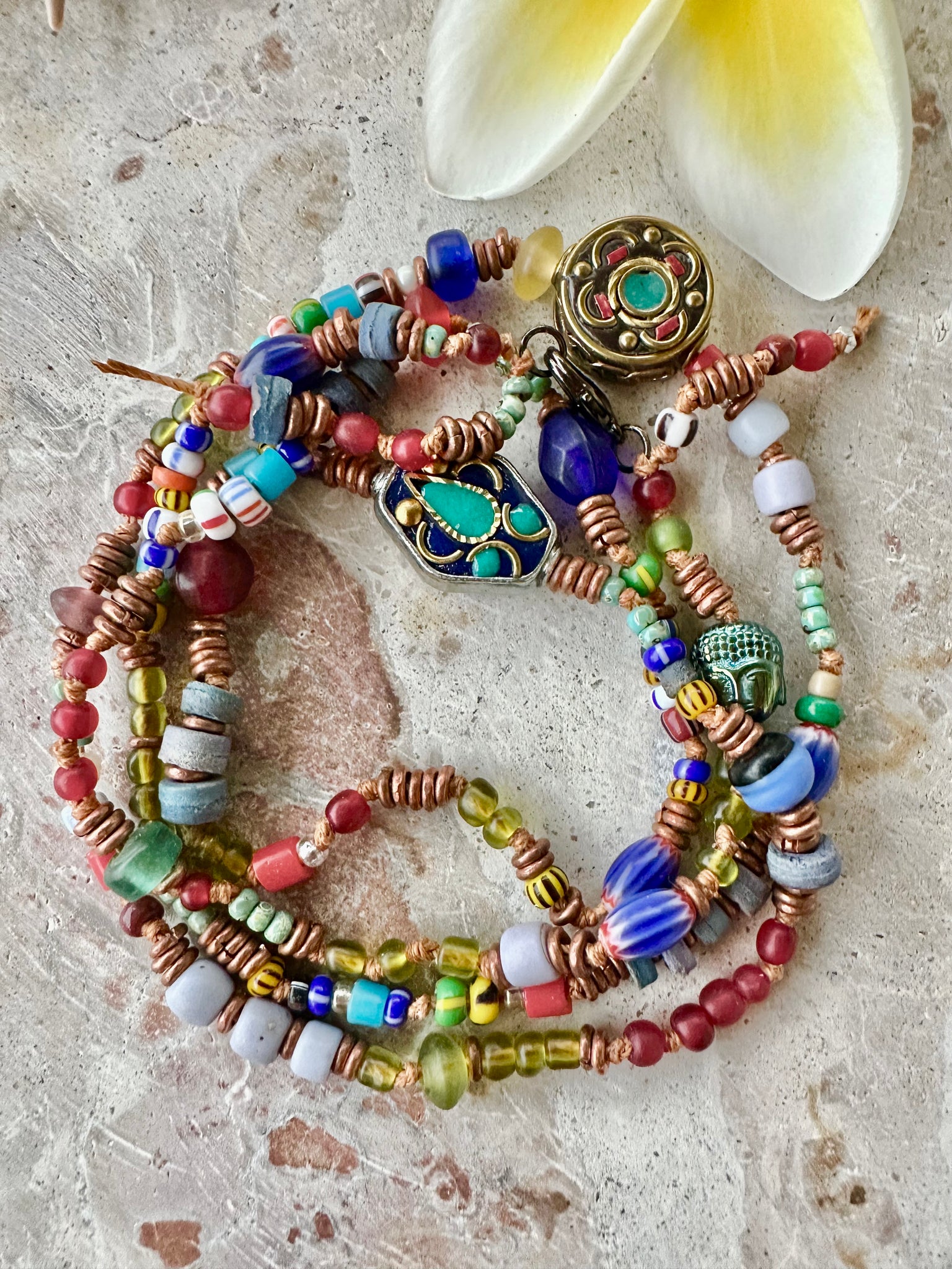 Vintage Tibetan Seed Bead Necklace