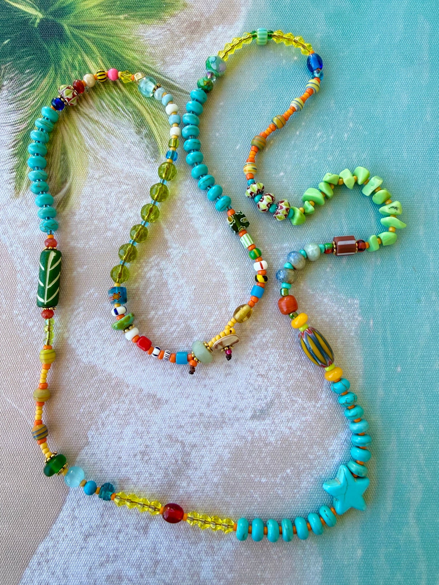 Free-Spirited Coloured Coastal Necklace