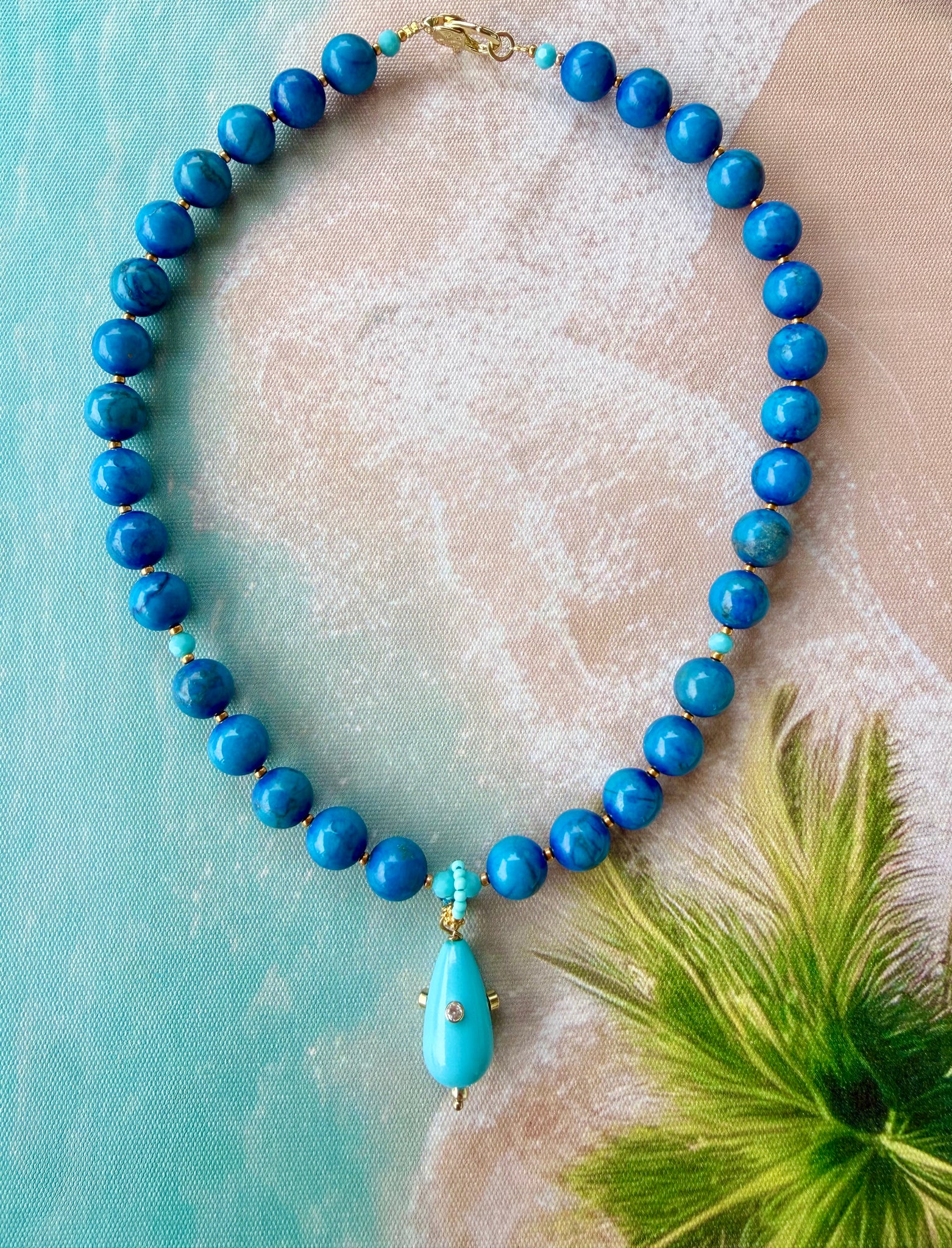 Mediterranean Coastal Blue Necklace