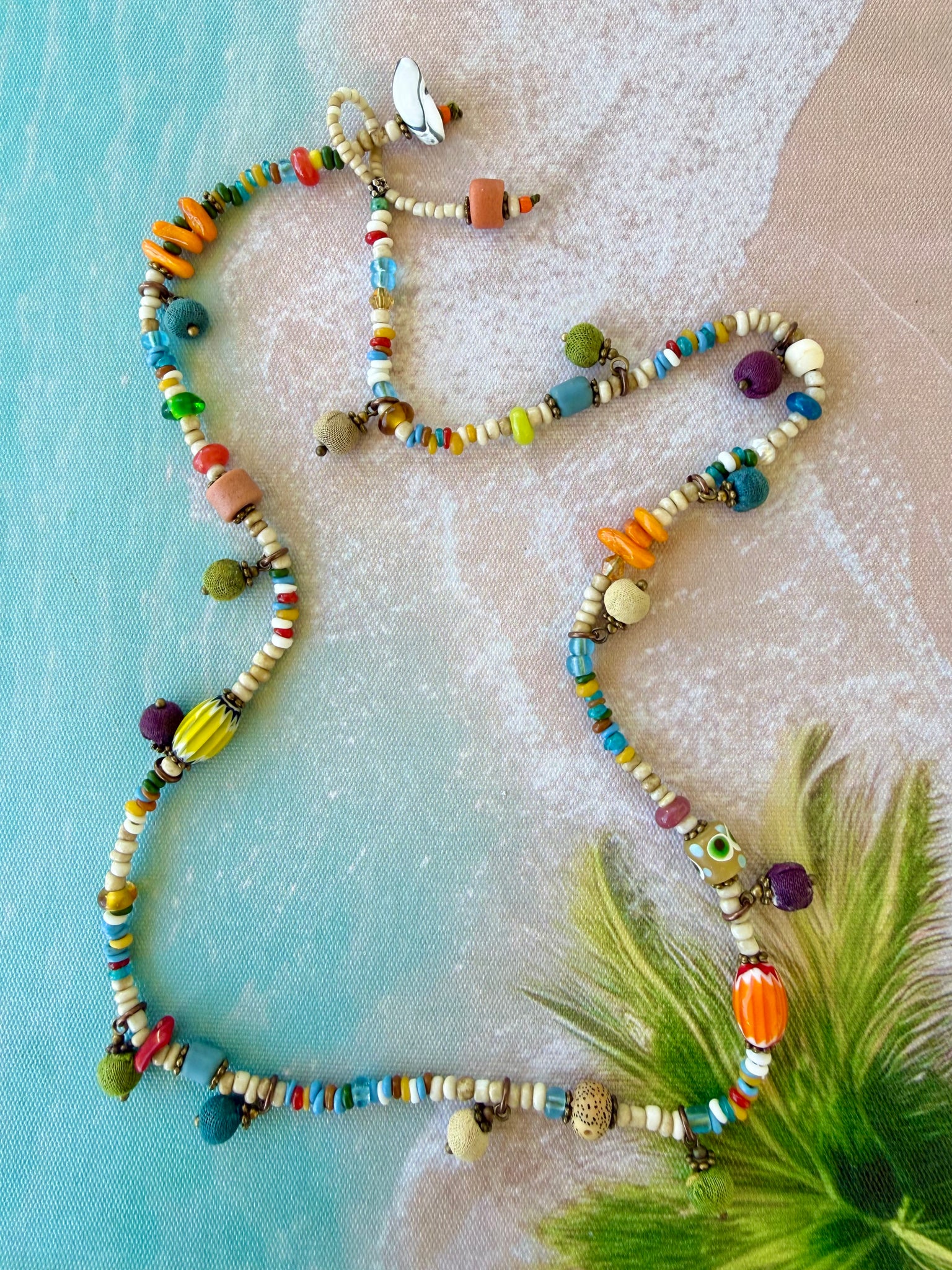 Boho Wrap Vintage Glass Bracelet