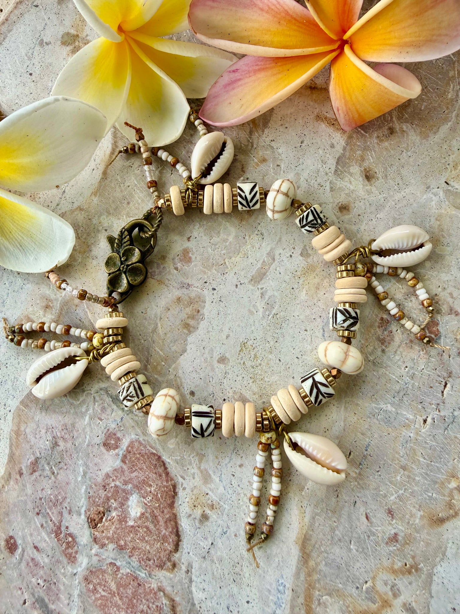 Hawaii Cowrie Shell Island Tribal Bracelet