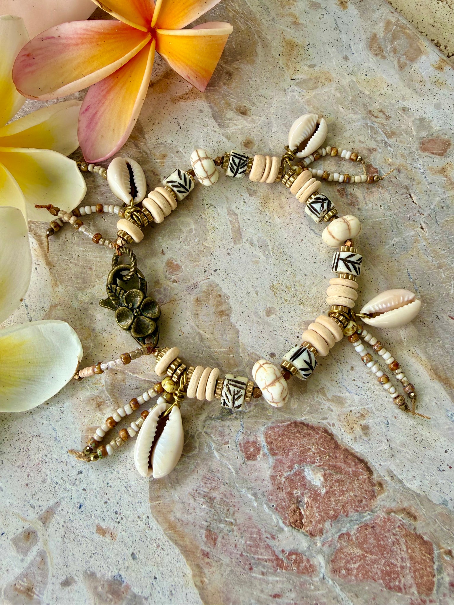 Hawaii Cowrie Shell Island Tribal Bracelet