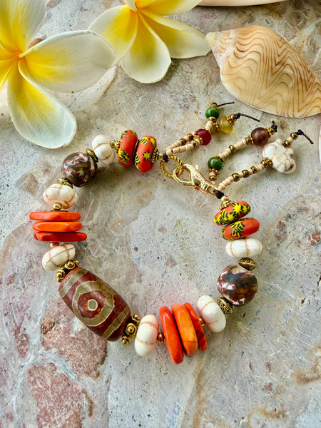 Tibetan One Eye Stone Bracelet