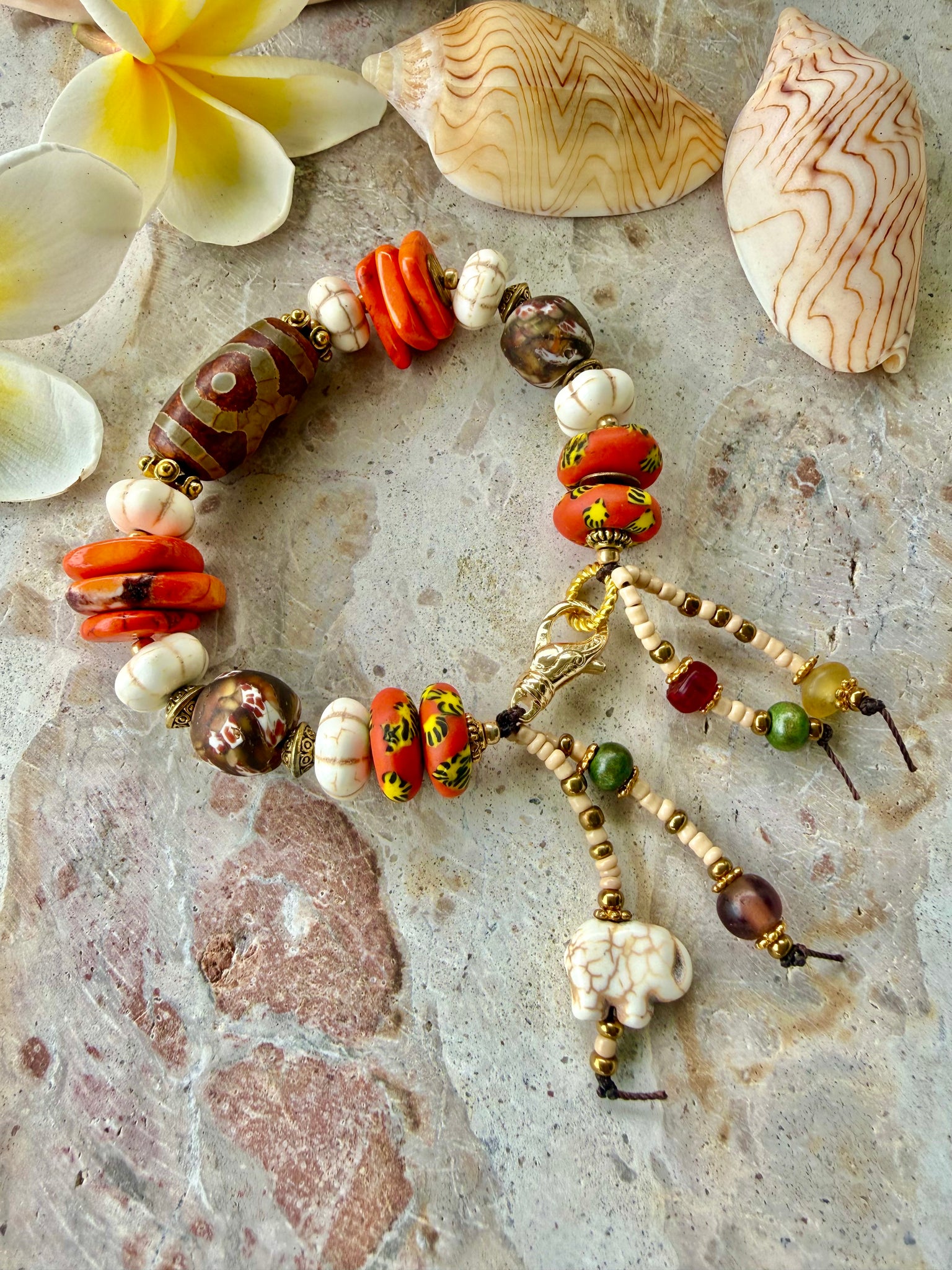 Tibetan One Eye Stone Bracelet