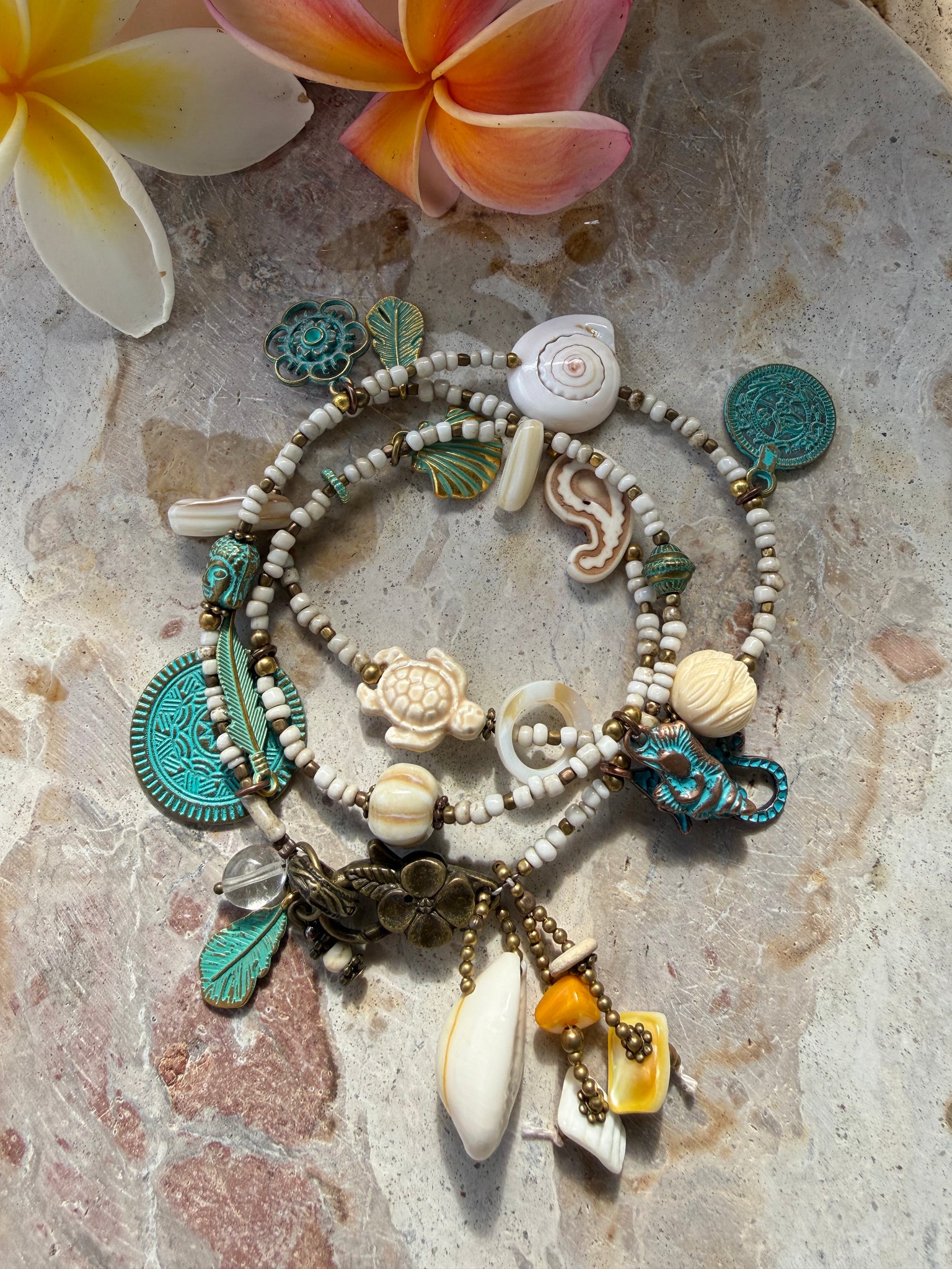 Boho Seed Bead Wrap Bracelet