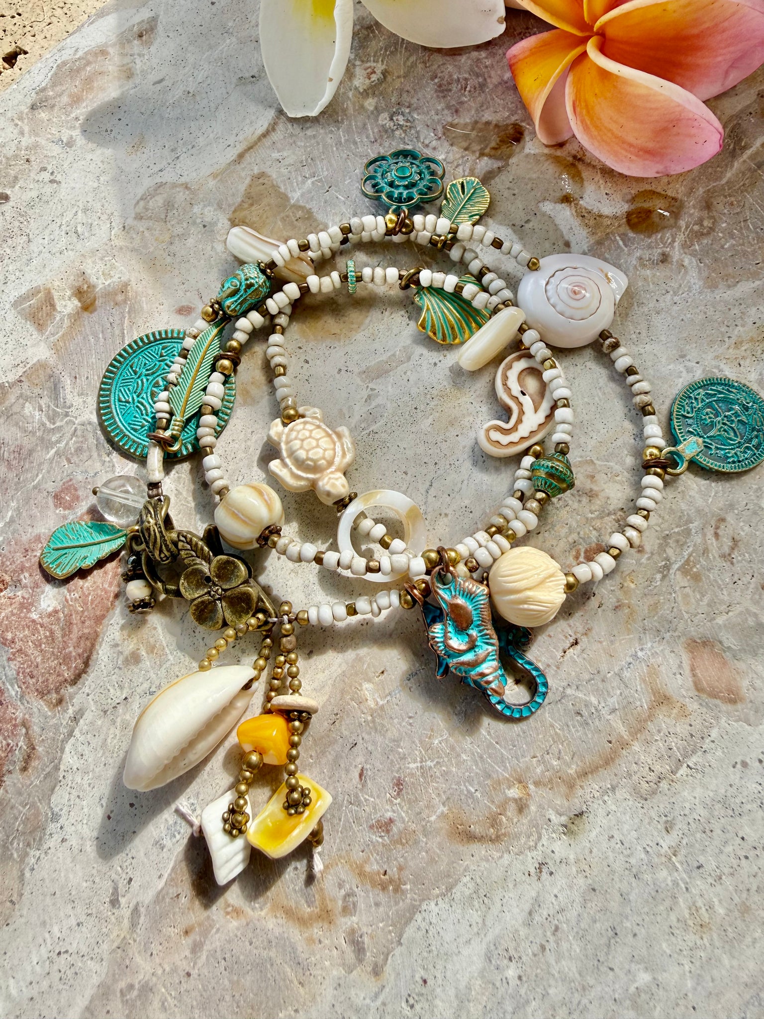 Boho Seed Bead Wrap Bracelet