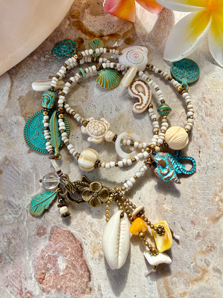 Boho Seed Bead Wrap Bracelet