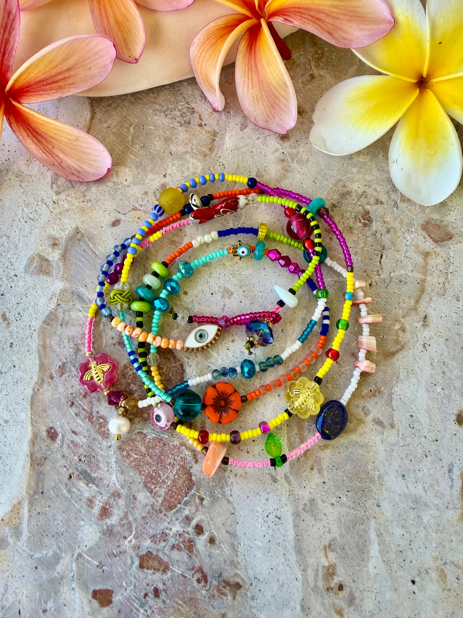 Boho Tropical Island Necklace-Bracelet