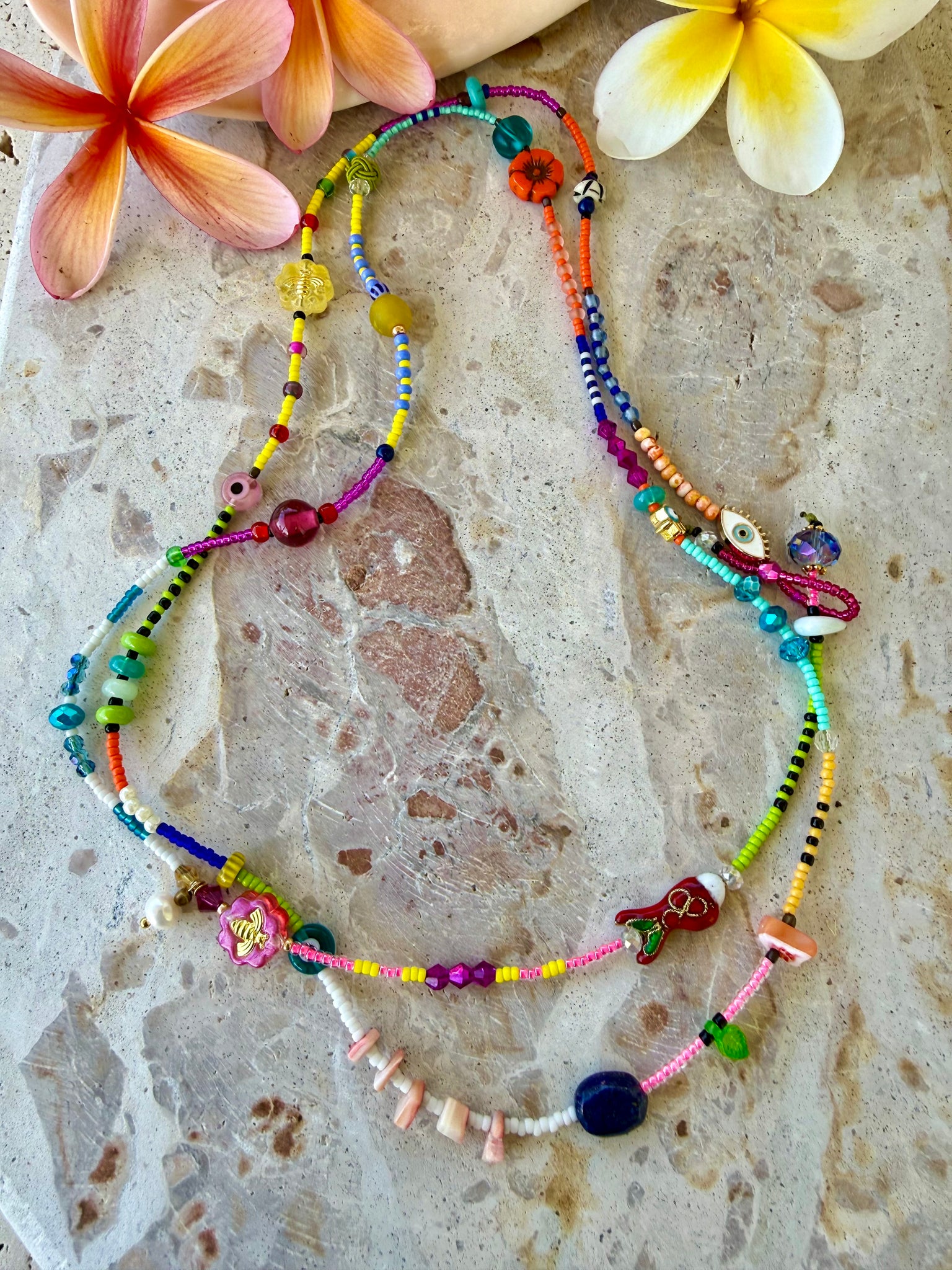 Boho Tropical Island Necklace-Bracelet
