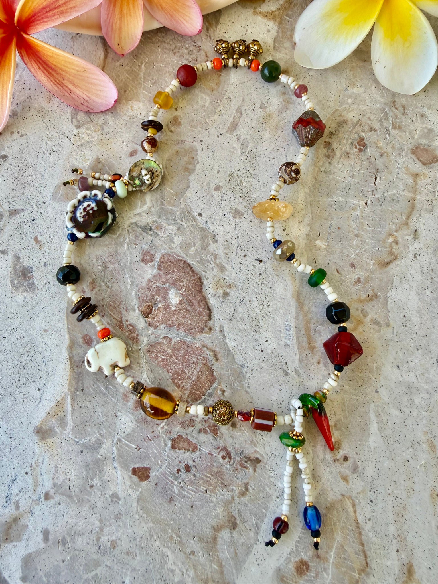 Boho Vintage Seed Bead Bracelet