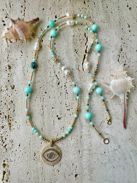 Ammonite Stone Necklace