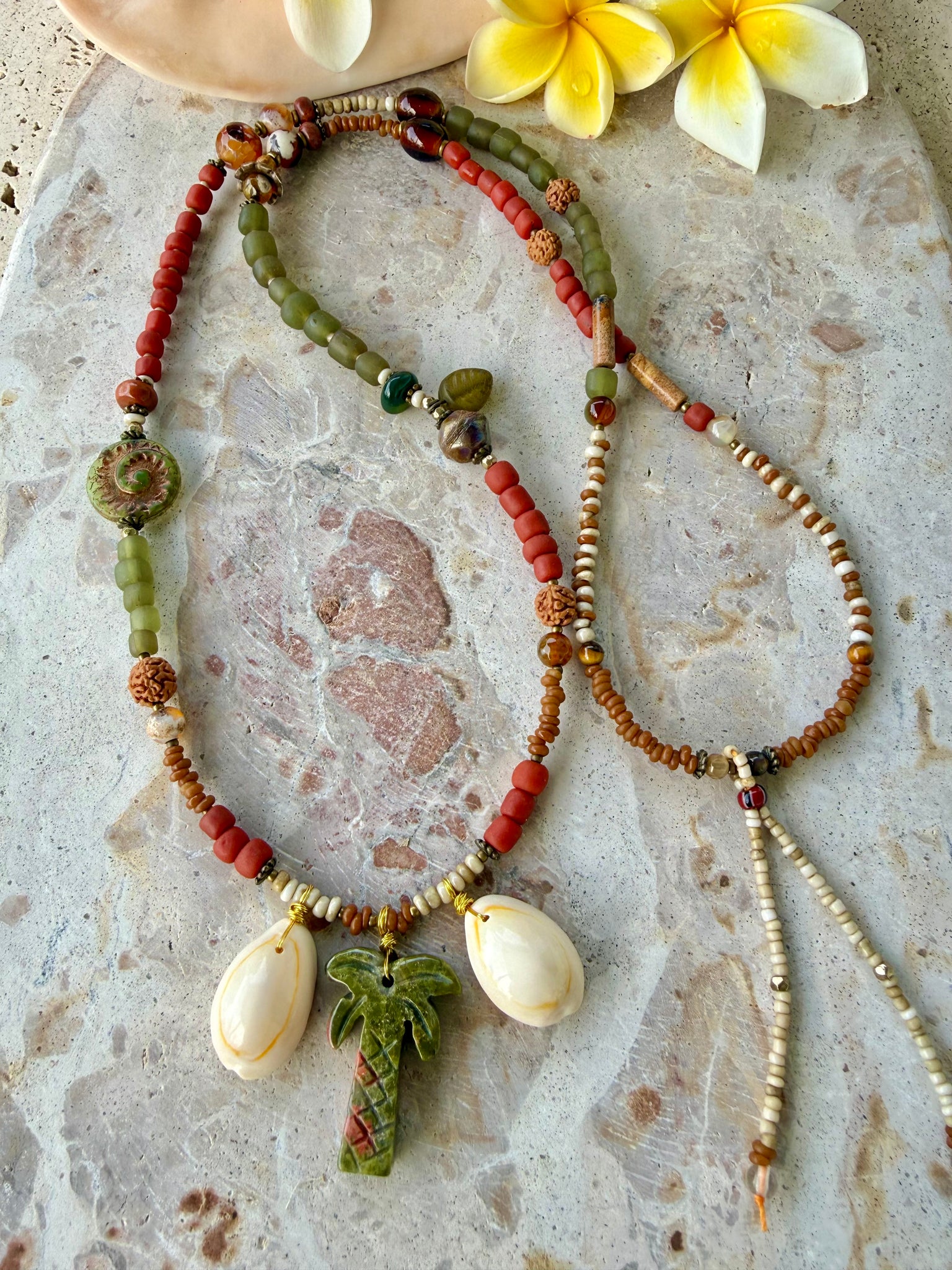 Palm Island Cowrie Shell Necklace