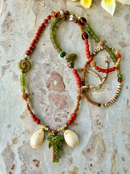 Palm Island Cowrie Shell Necklace