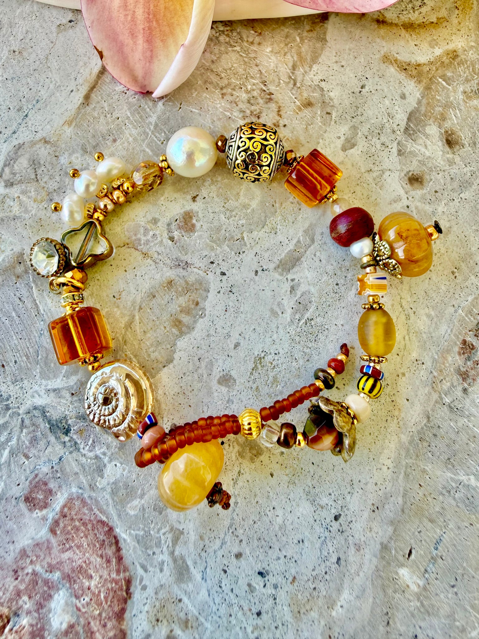 Sun-Kissed Charm Bracelet