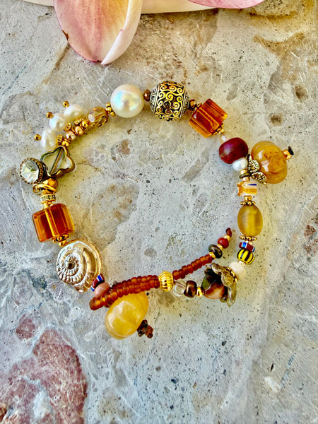 Sun-Kissed Charm Bracelet